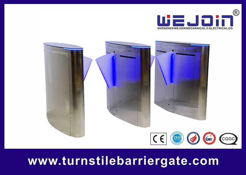 High Gloss 304 Stainless Steel Flap Barrier Gate 1.5mm ThickWith Infrared Photocell